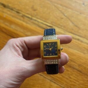 Joan Rivers Classics Denim Bracelet Watch